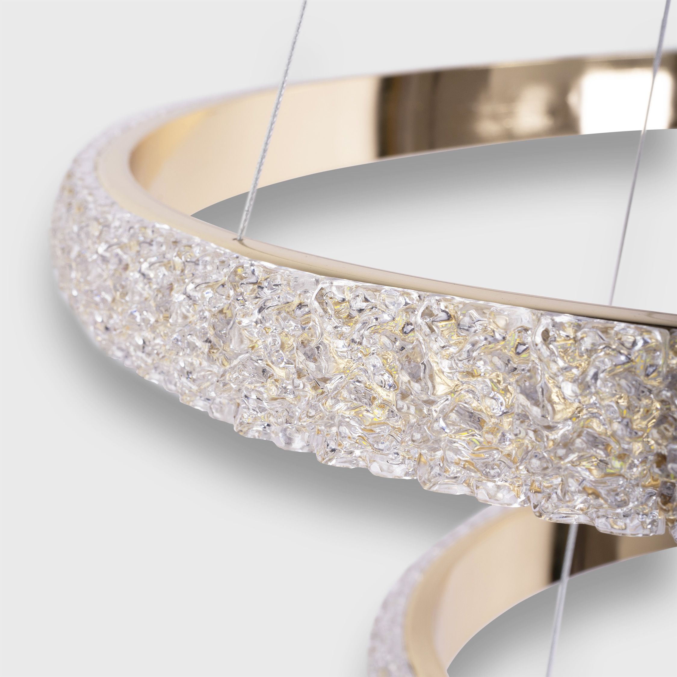 TOOLIGHT riippuva kattovalaisin LED G045-2CP kulta, 63x63x4cm