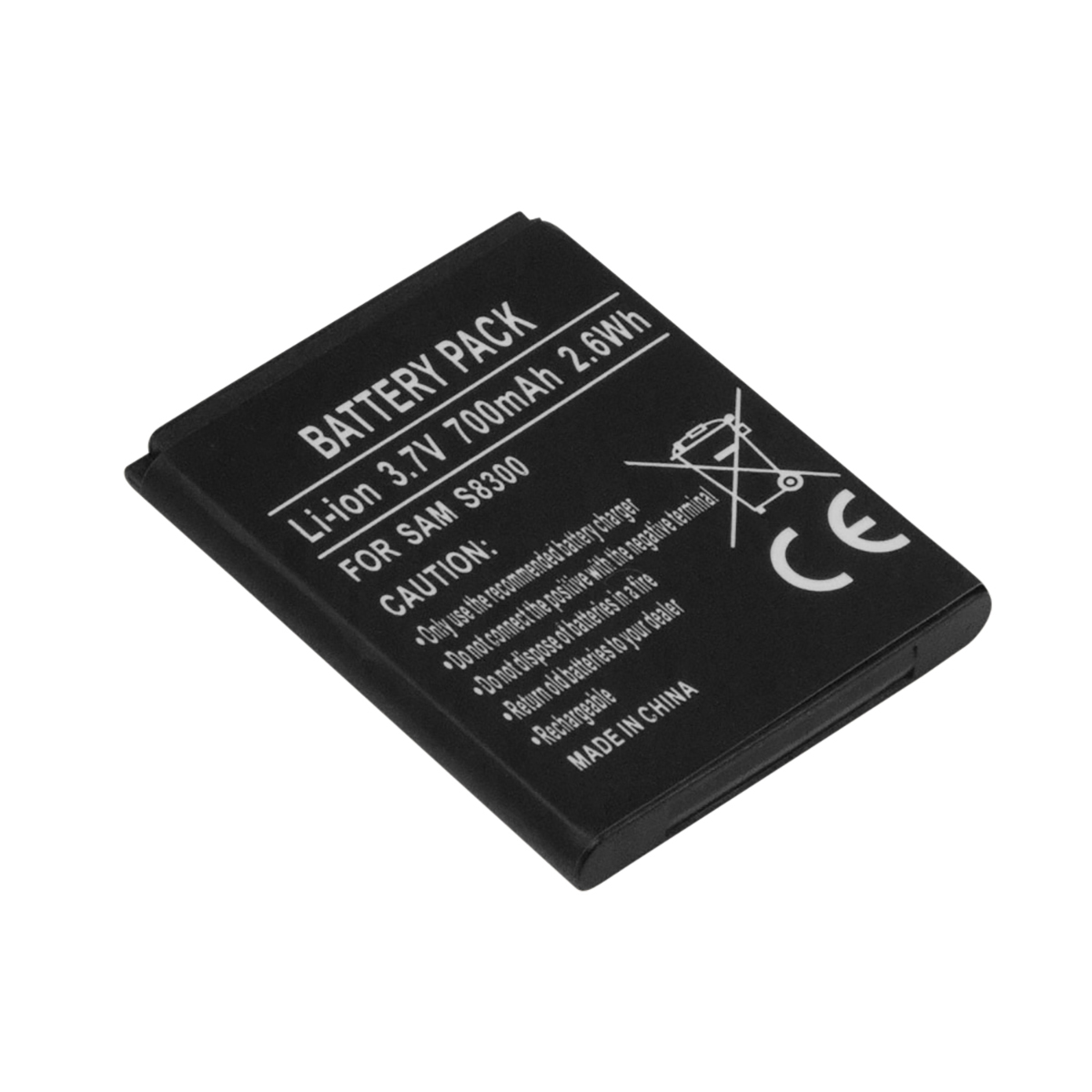 Akku Samsung S8300 Li-ion 3,7V 700mAh 2,6Wh