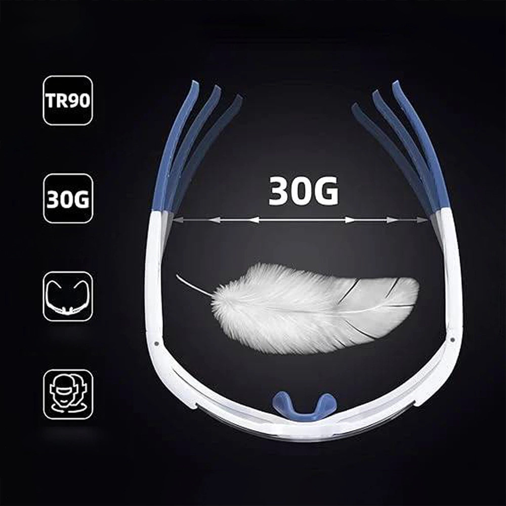 Rockbros SP297 Polarisoidut pyöräilylasit - Valkoinen