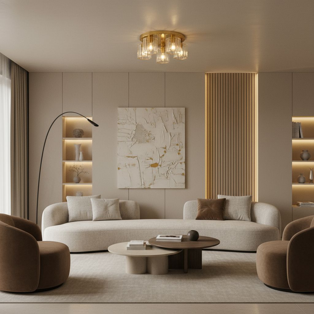 TOOLIGHT kattovalaisin EBT024-5C kulta, 45X45X45CM