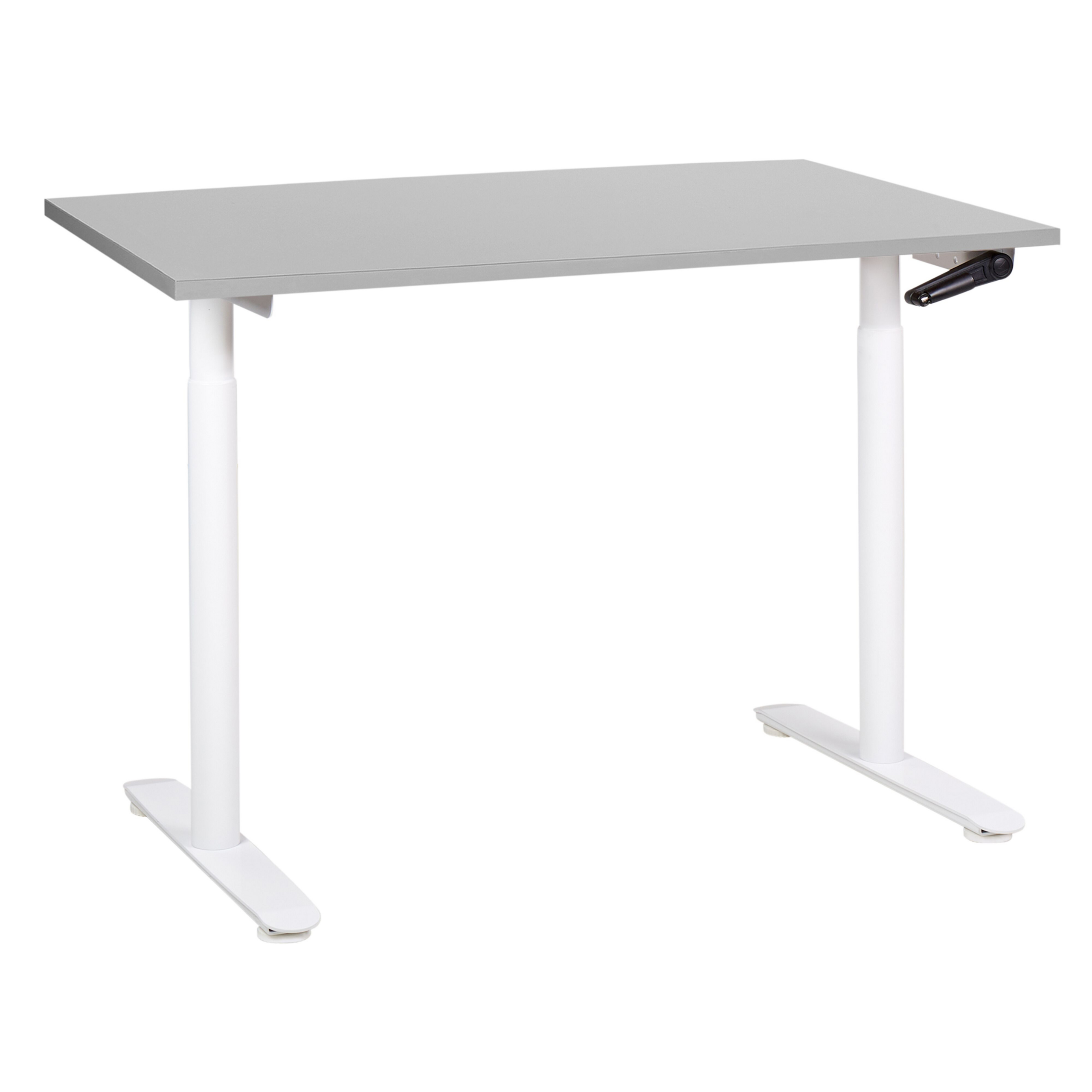 Työpöytä säädettävä DESTINAS 120 cm 72 cm Harmaa/valkoinen