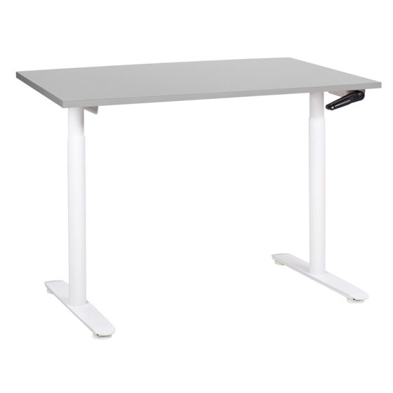 Työpöytä säädettävä DESTINAS 120 cm 72 cm Harmaa/valkoinen