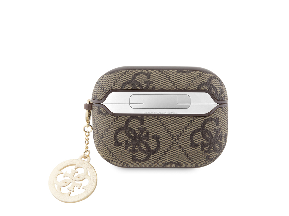 AirPods Pro 4G -kuulokkeiden kotelo, jossa kimalteleva ja strasseilla koristeltu riipus