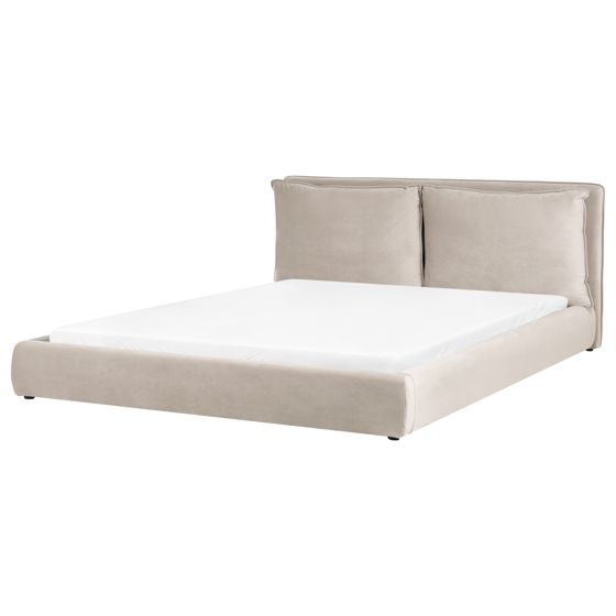 Vesisänky sametti BAJONNA 180 x 200 cm Ruskeanharmaa