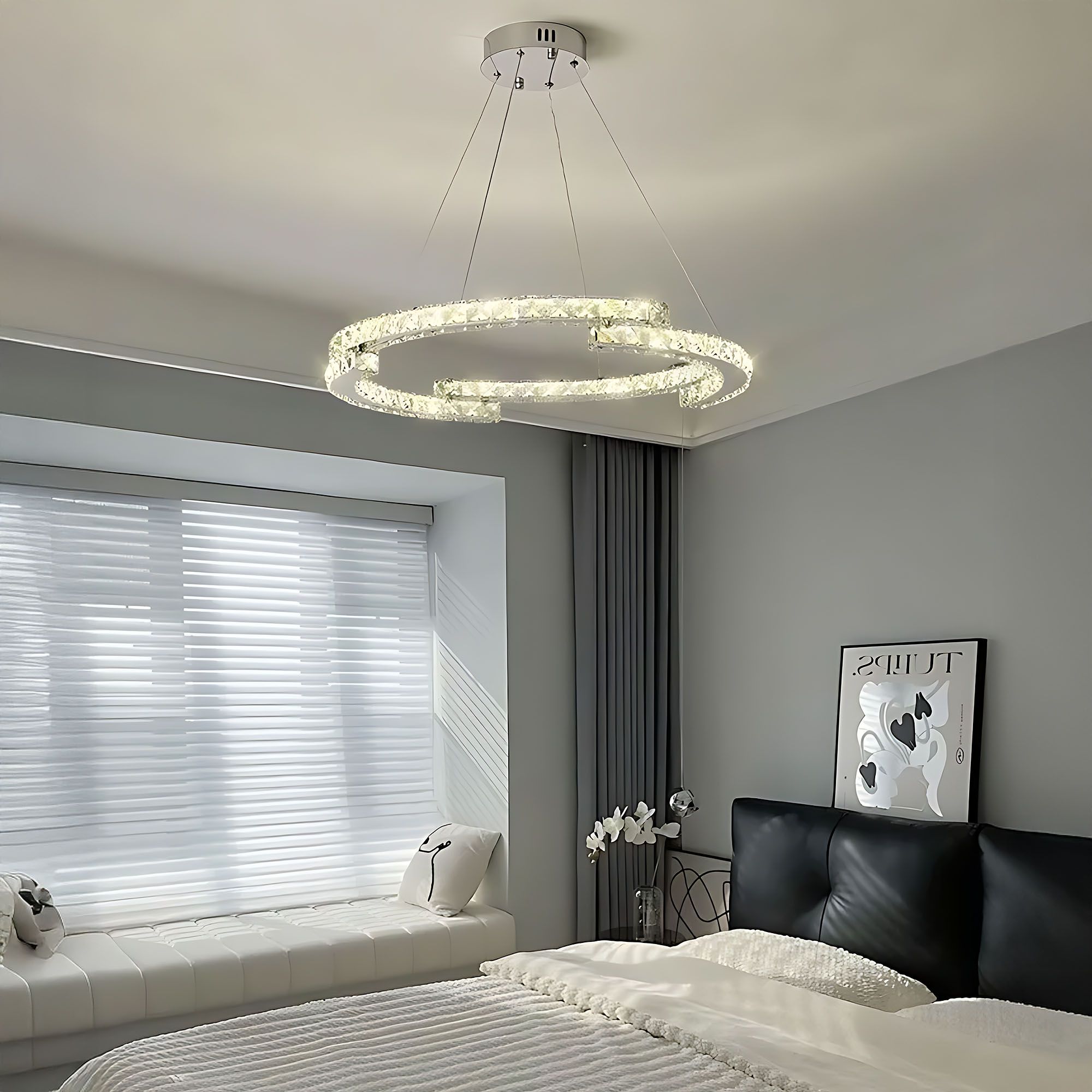 TOOLIGHT riippuva kattovalaisin APP1770-CP kromi, 60x60x95cm