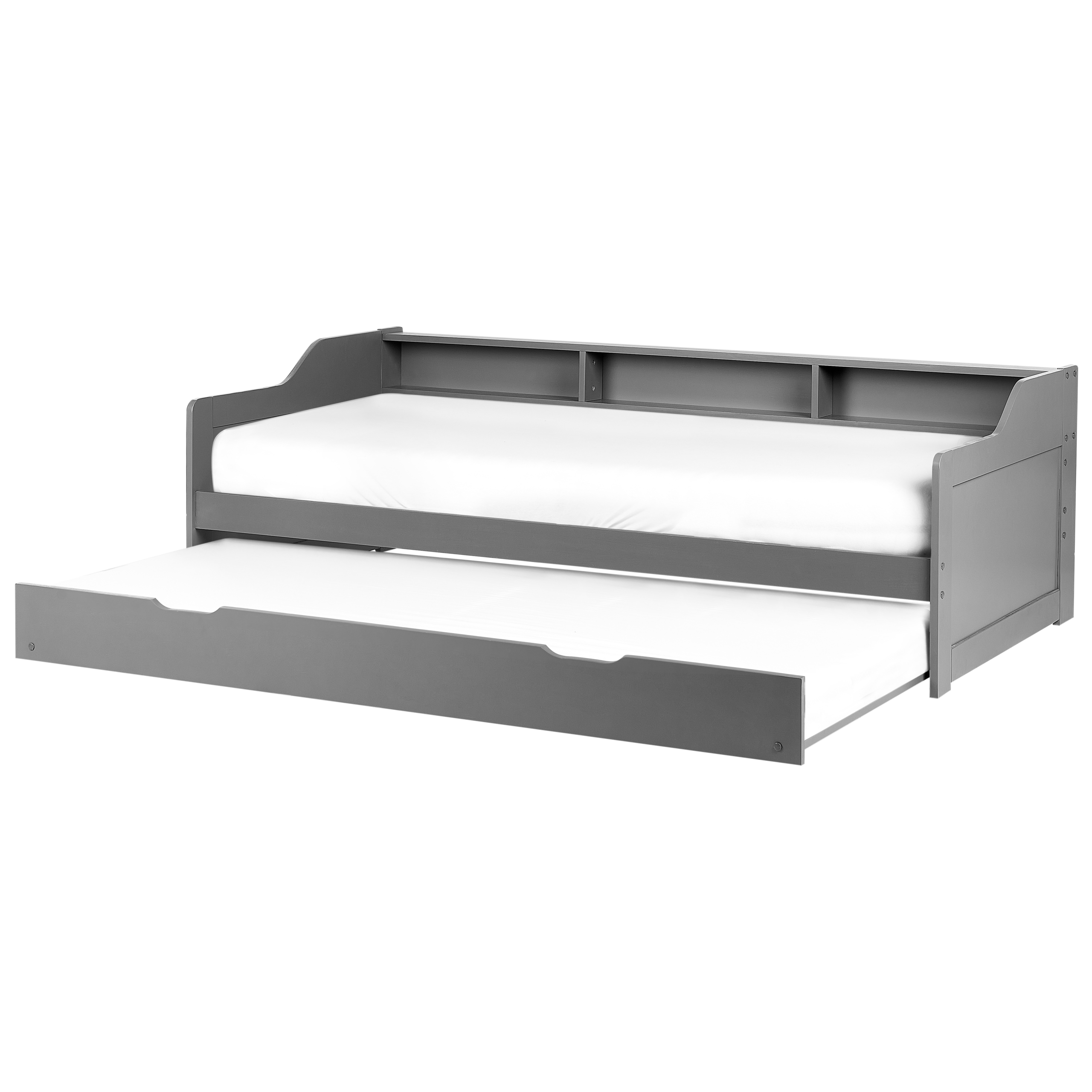 Sänky lisävuoteella mänty EDERN 90 x 200 cm Harmaa