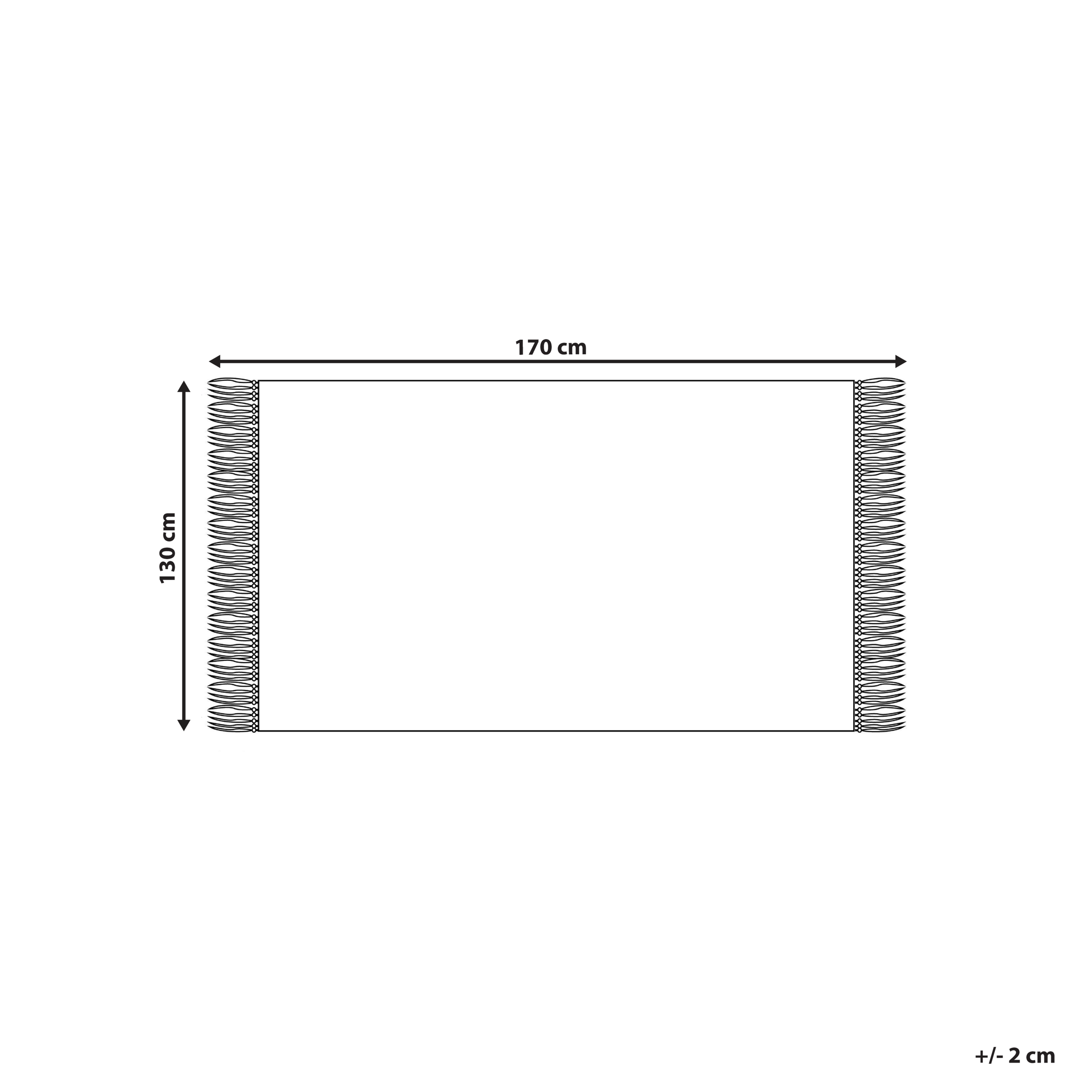 Torkkupeitto JALKINI 130 x 170 cm Keltainen