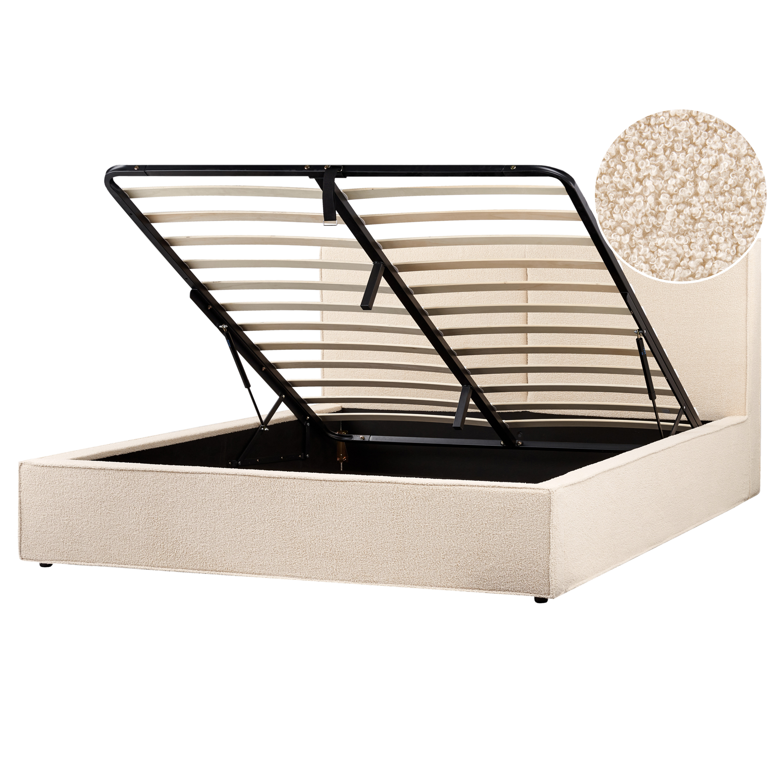 Sänky säilytystilalla buklee MOISSAC 180 x 200 cm Beige