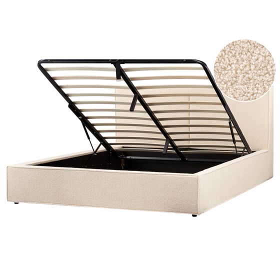 Sänky säilytystilalla buklee MOISSAC 180 x 200 cm Beige