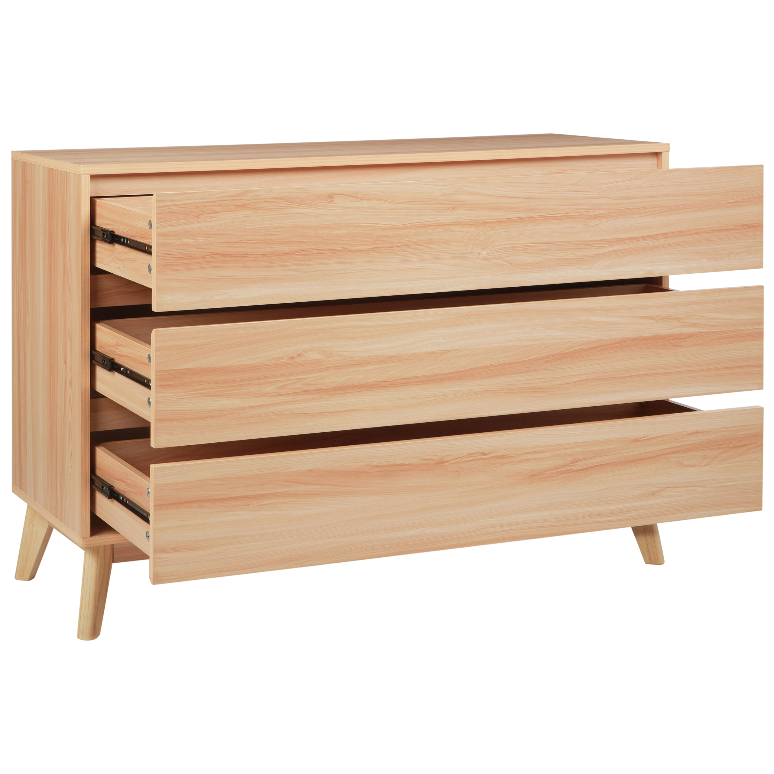 Lipasto 3 laatikolla SARDIS Vaaleanruskea