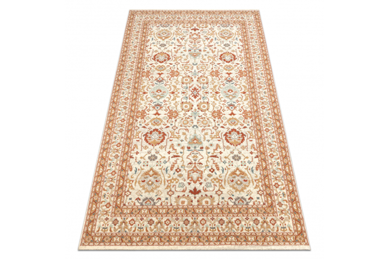 Villamatto SOHO Kukat luonnon beige / terrakotta