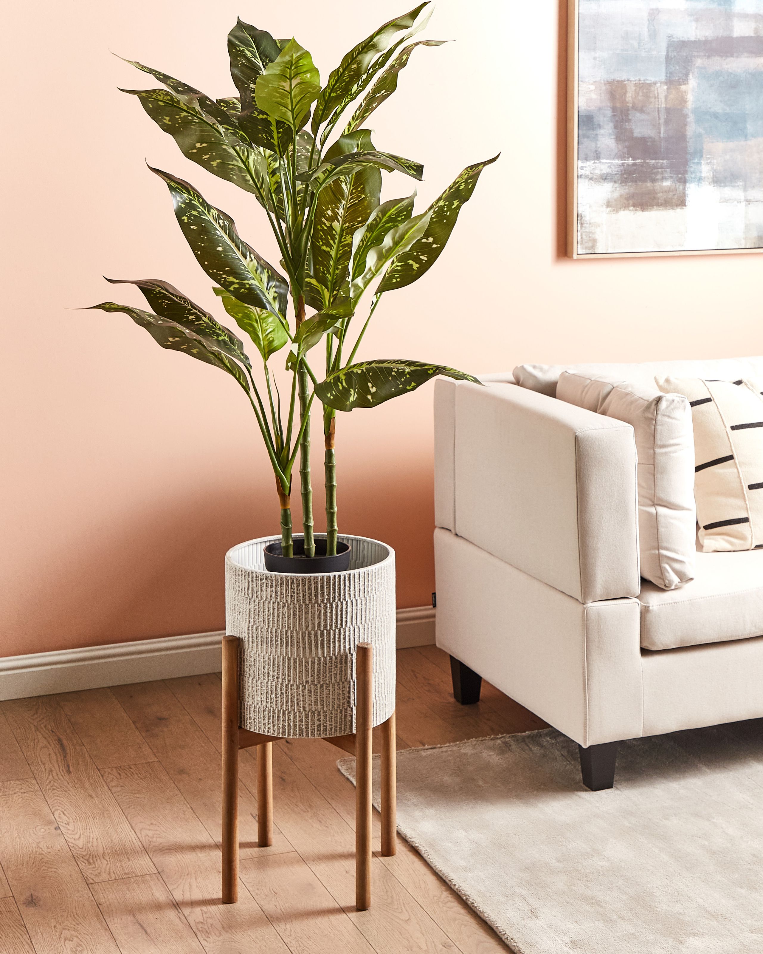 Korotettu kukkaruukku PINSAPO 30 cm Metalli Harmaa