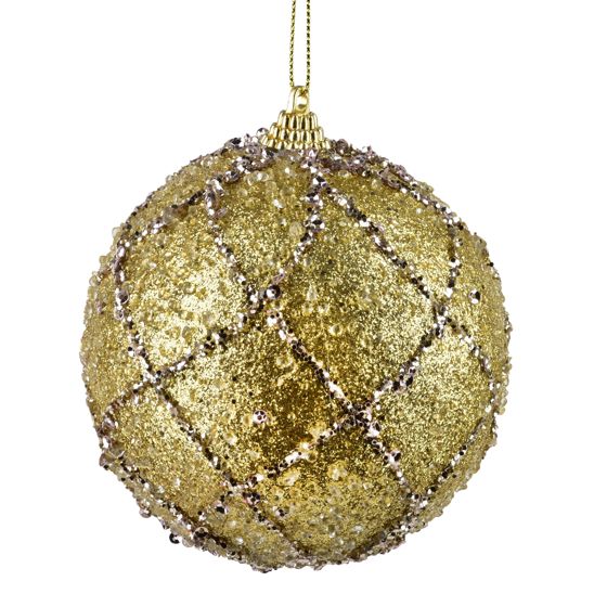 Joulupallo styroksi SANTA LILA 10cm koristeltu 1kpl