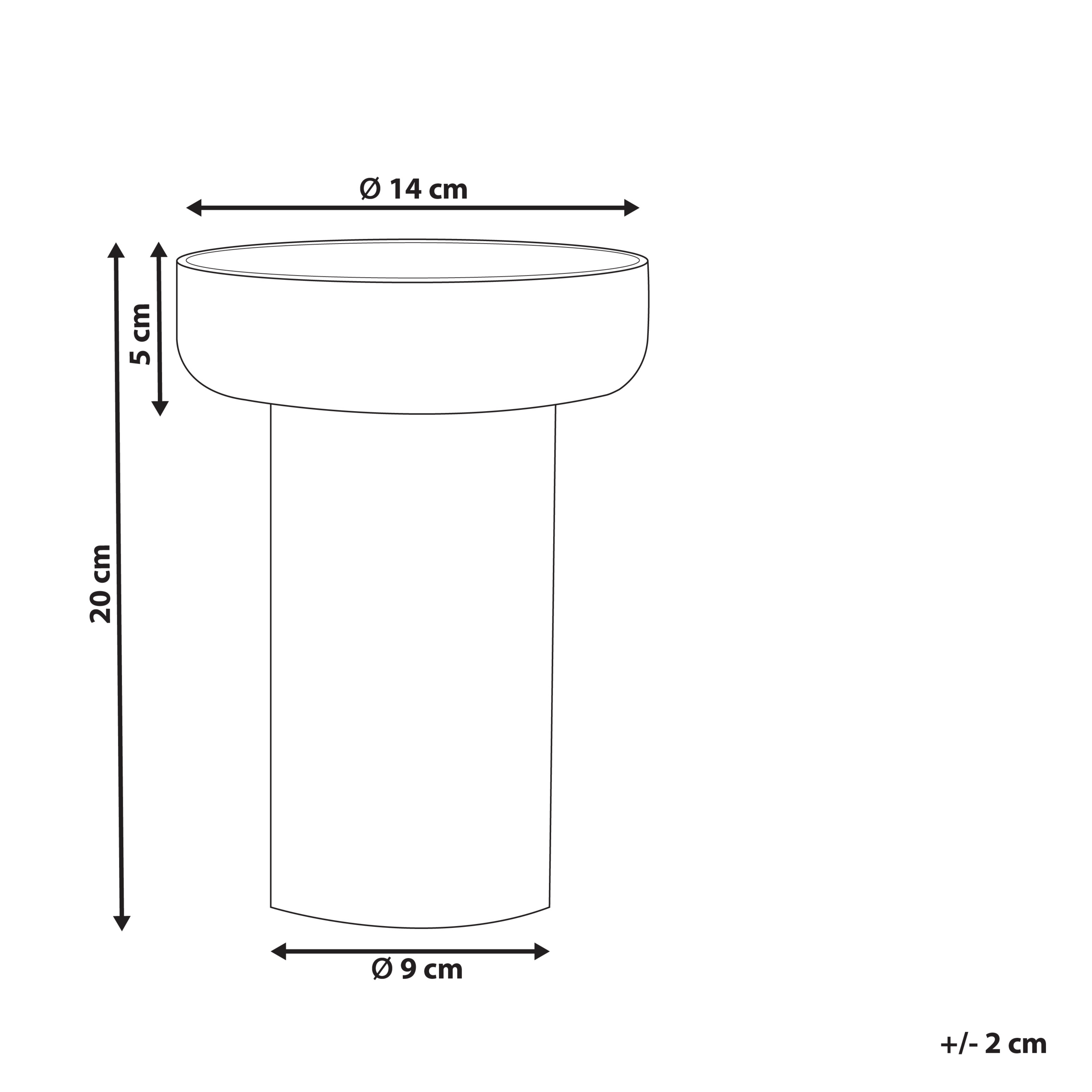 Kukkamaljakko PLATANIA 20 cm Lasi Oranssi