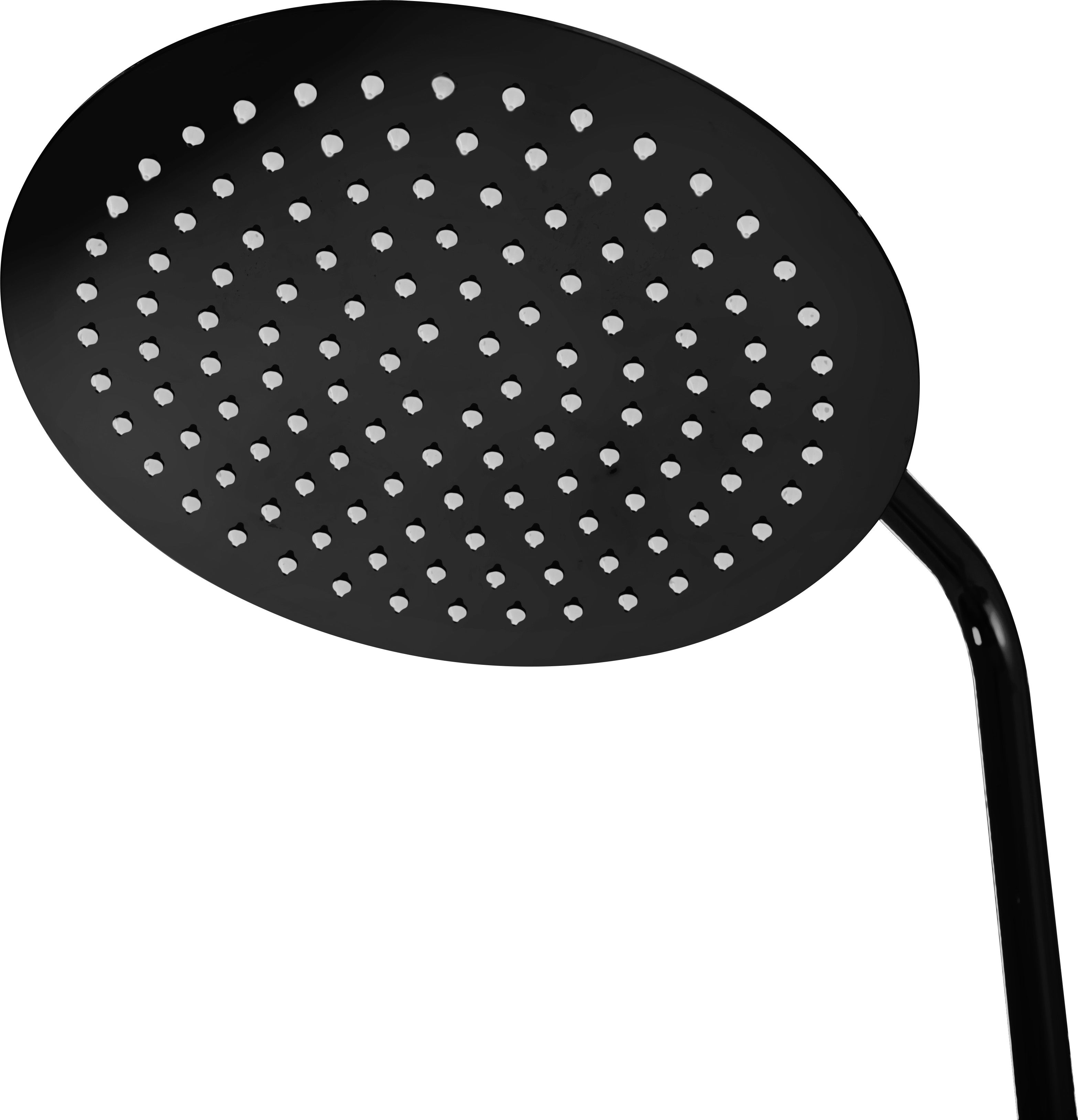 REA suihkusetti LUNGO THERMOSTAT metallimusta, 45X26,5X117CM