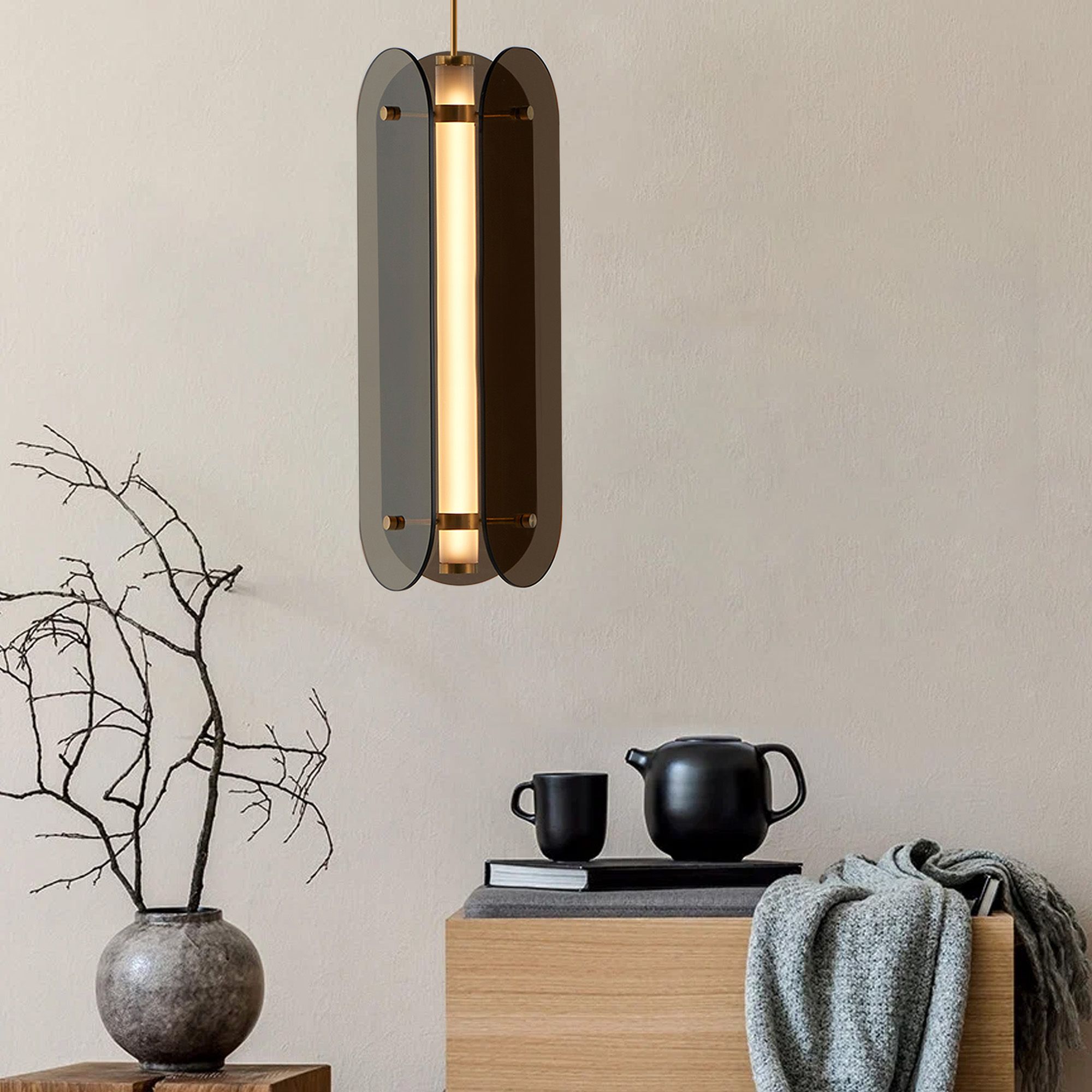 TOOLIGHT riippuva kattovalaisin APP1676-CP LONG musta, 90x15x90cm