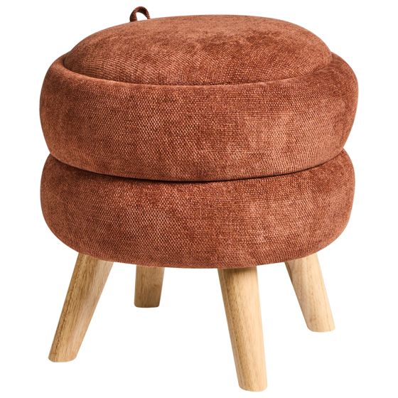 Säilytysrahi HAWLEY chenille Kullanruskea