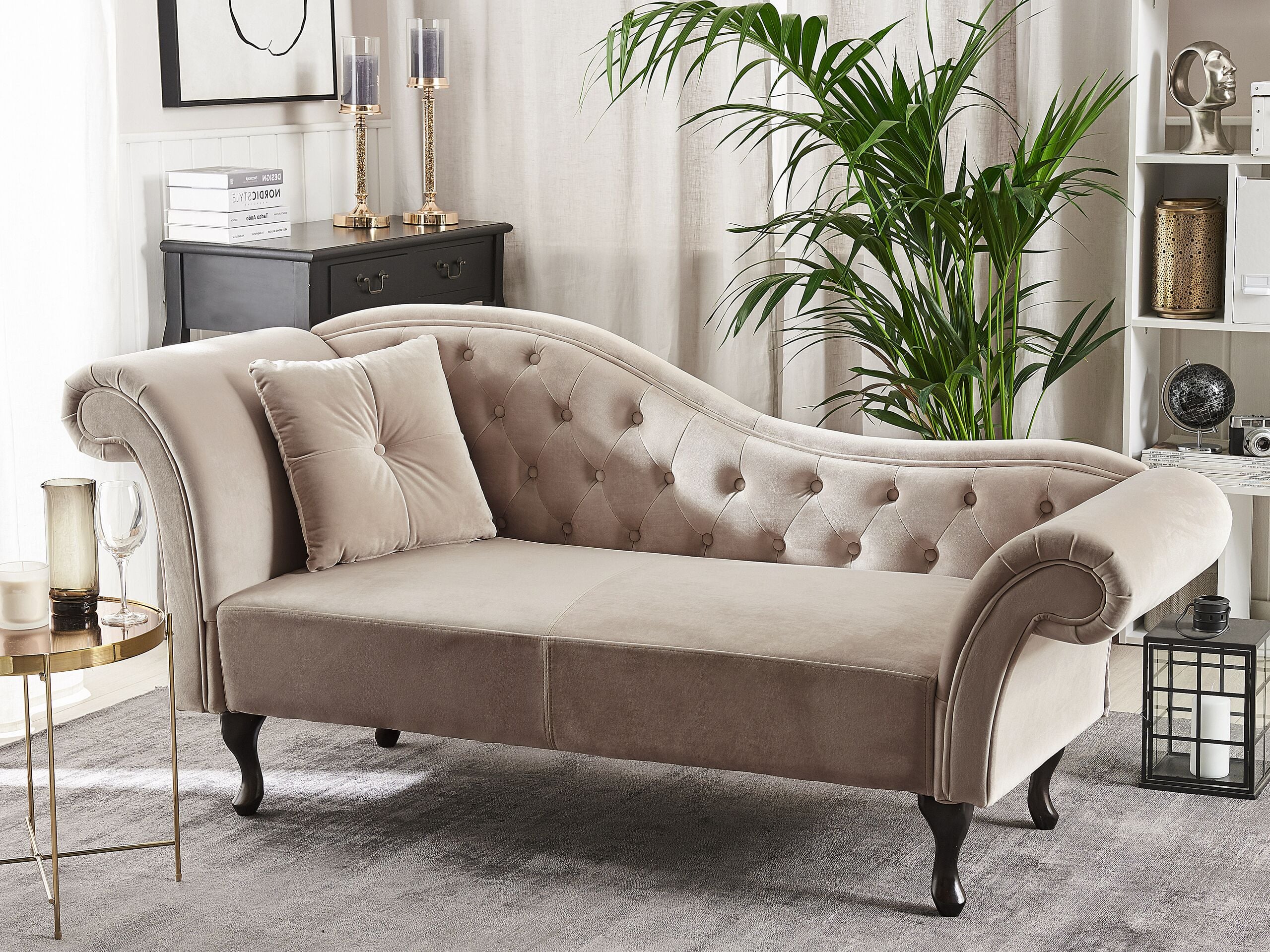 Divaani vasen LATTES Sametti Beige