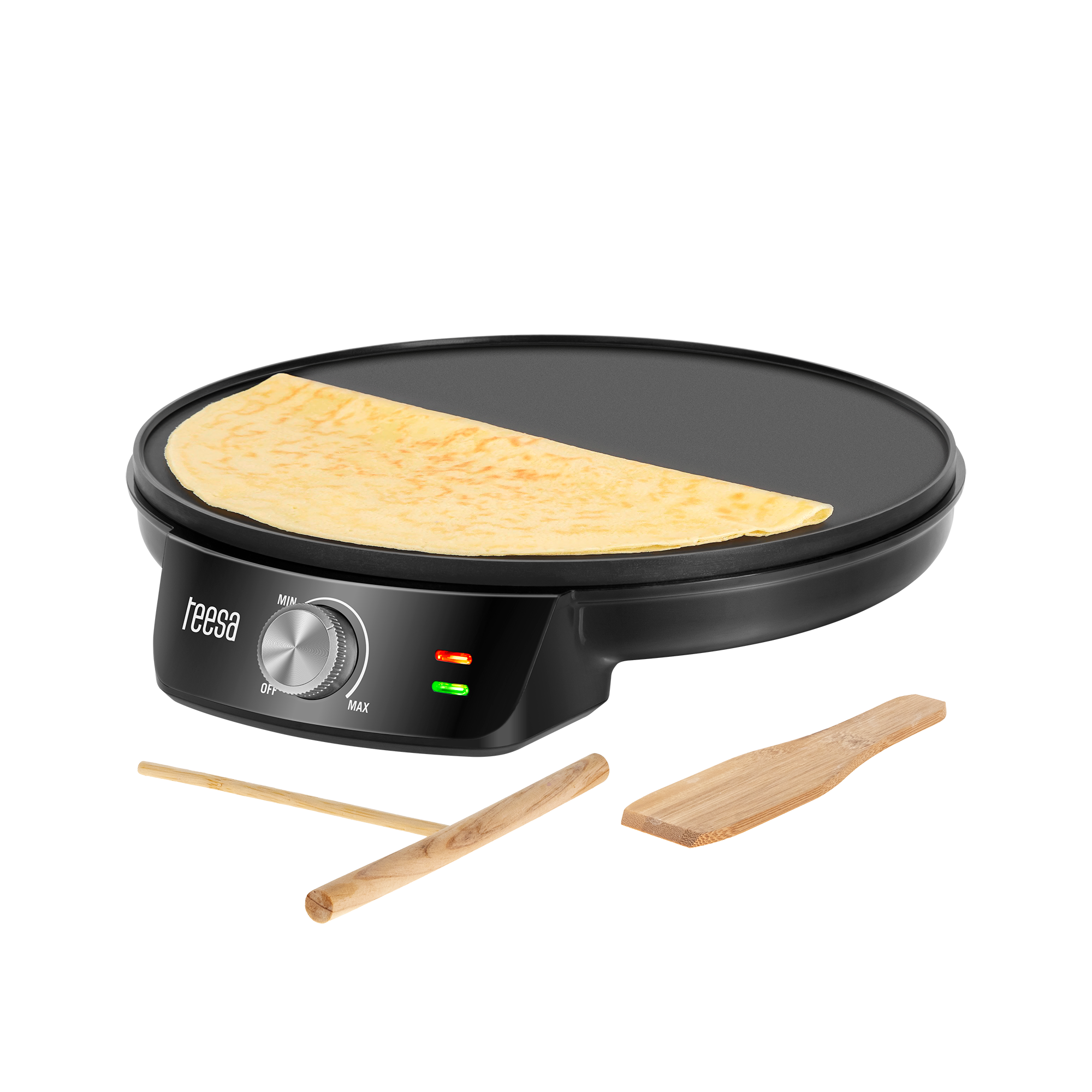 Teesa sähköinen pannukakkurauta 30 cm 1200 W TEHOKAS