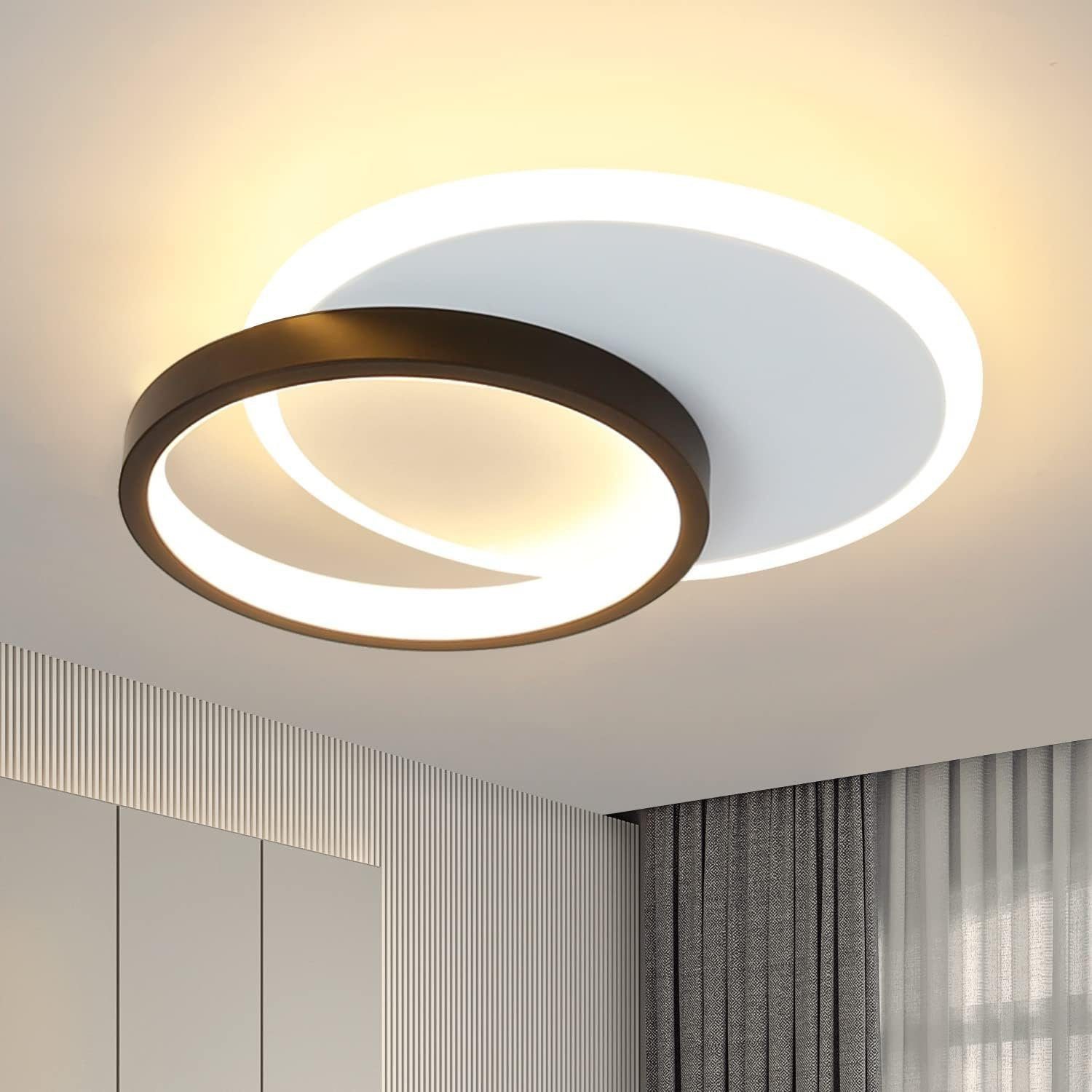 NETTLIFE LED - kattovalaisin 12 W, keittiön lamppu, 3000 K, lämmin valkoinen, makuuhuoneen lamppu, moderni design