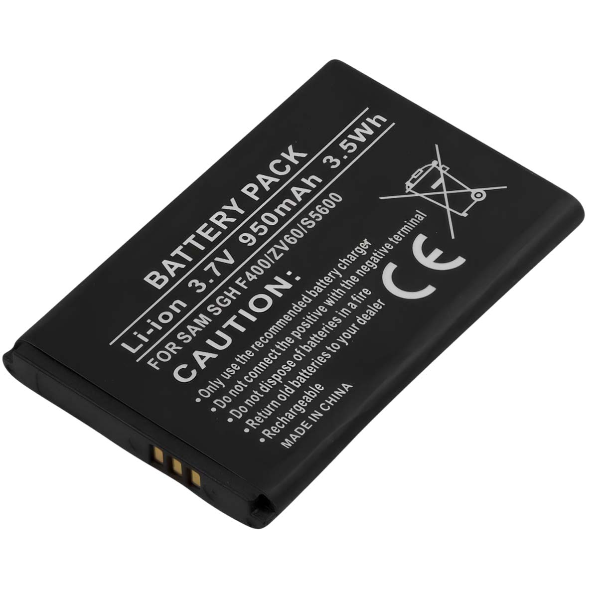 Batteri 3,7V Li-ion puhelimelle, yhteensopiva Samsung SGH F400, 950mAh