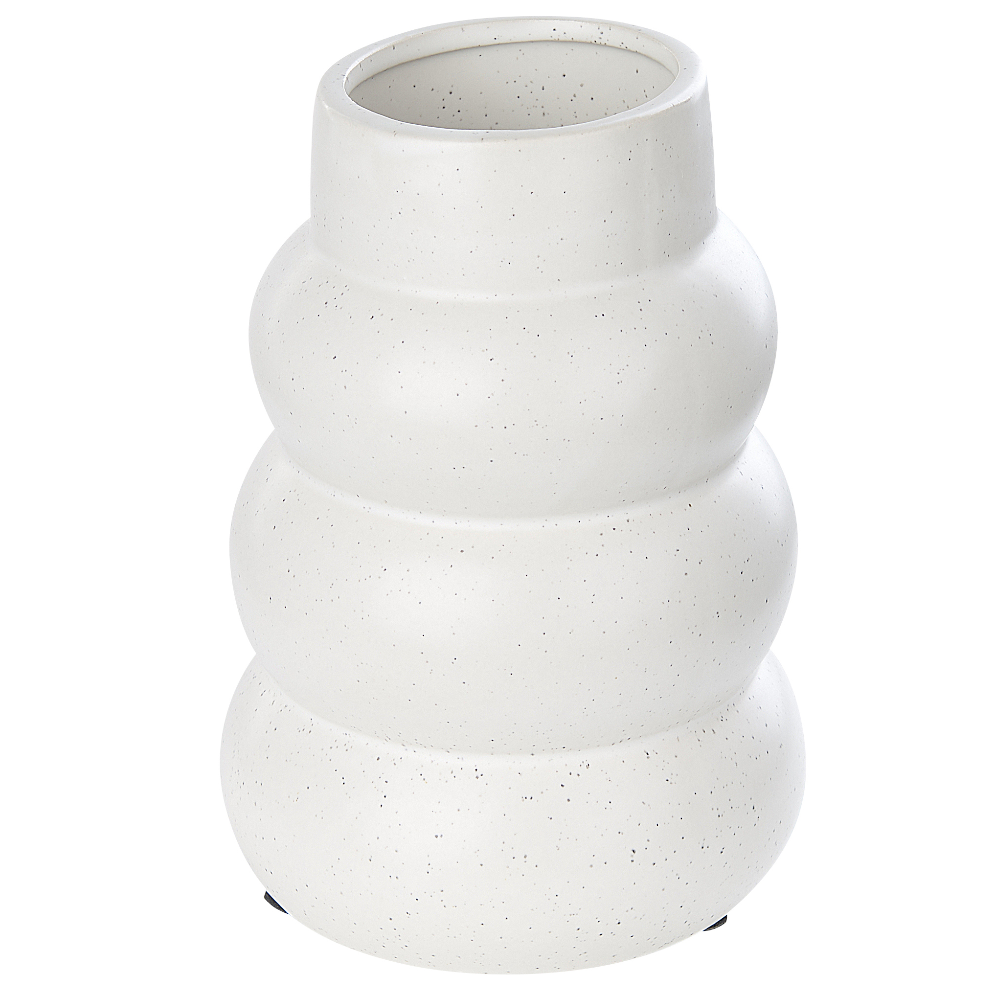 Kukkamaljakko PIREAS kivitavara 22 cm Valkoinen