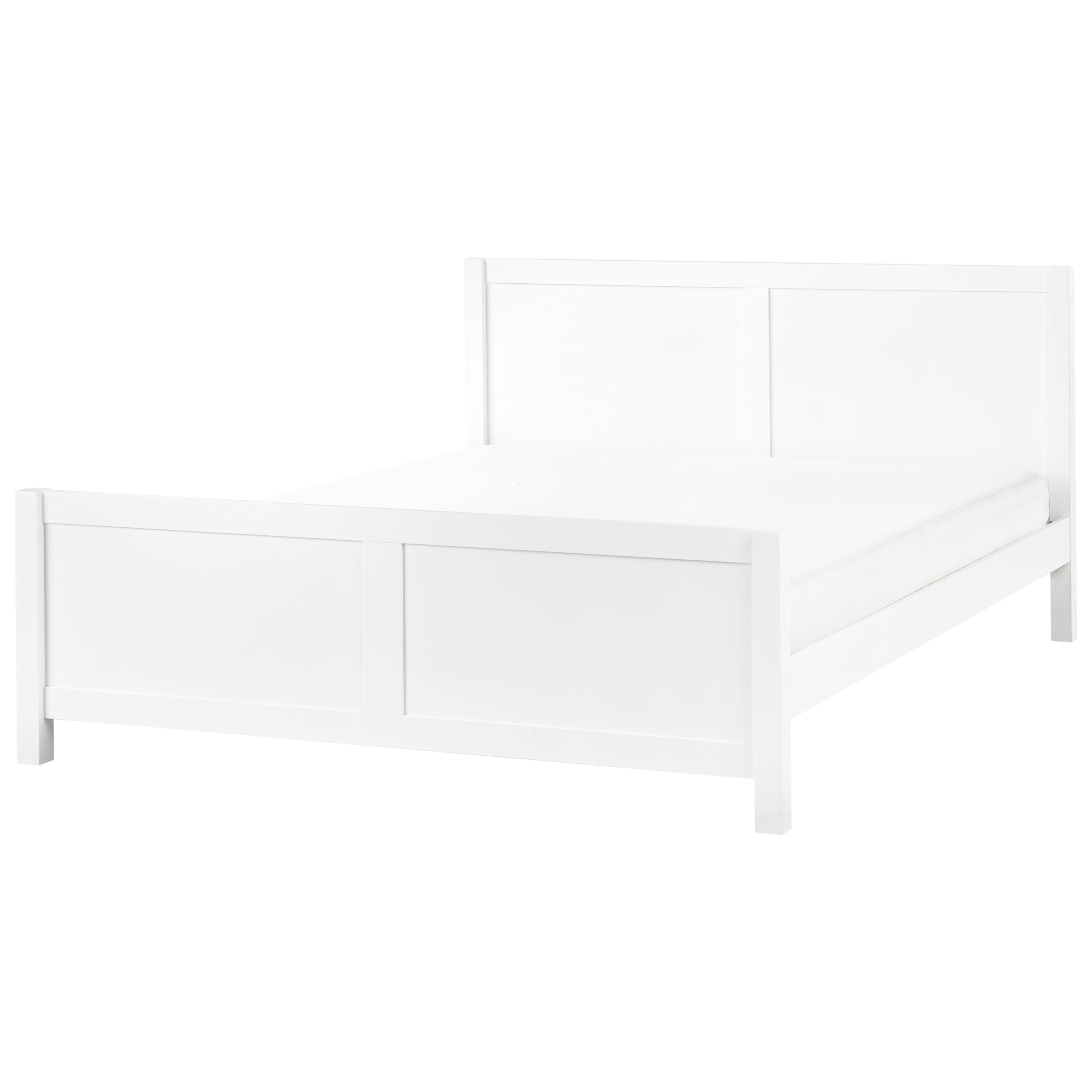 Sänky puu CHAMPAGNAT 180 x 200 cm Valkoinen