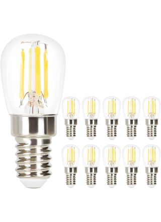 NETTLIFE 10 kpl E14 ST25 LED - lamppuja 2700K lämmin valkoinen 4W vaihtolamput 40W vintage - lamppuun retro nostalgiset lasifilamenttilamput