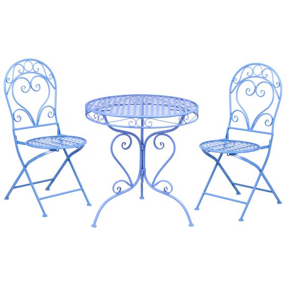 Bistrosetti ALBINIA metalli Sininen