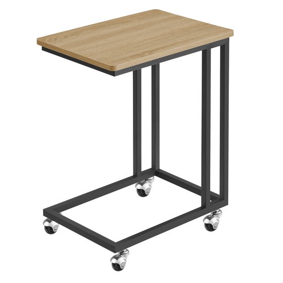 Pyörällinen sohvapöytä, sonoma-tammi, LNT050B11