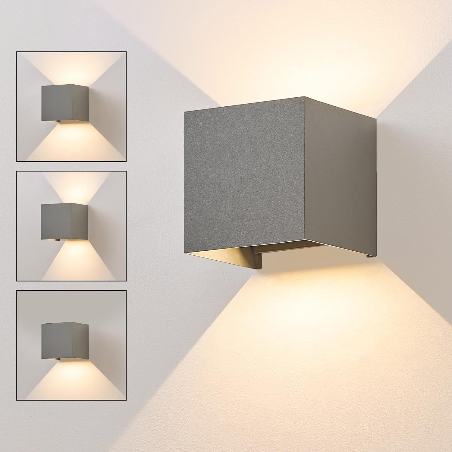 ZMH LED-seinävalaisin sisäkäyttöön 1ER-seinävalaisin - Ulkokäyttöön tarkoitettu LED-seinävalaisin ylös ja alas 5W