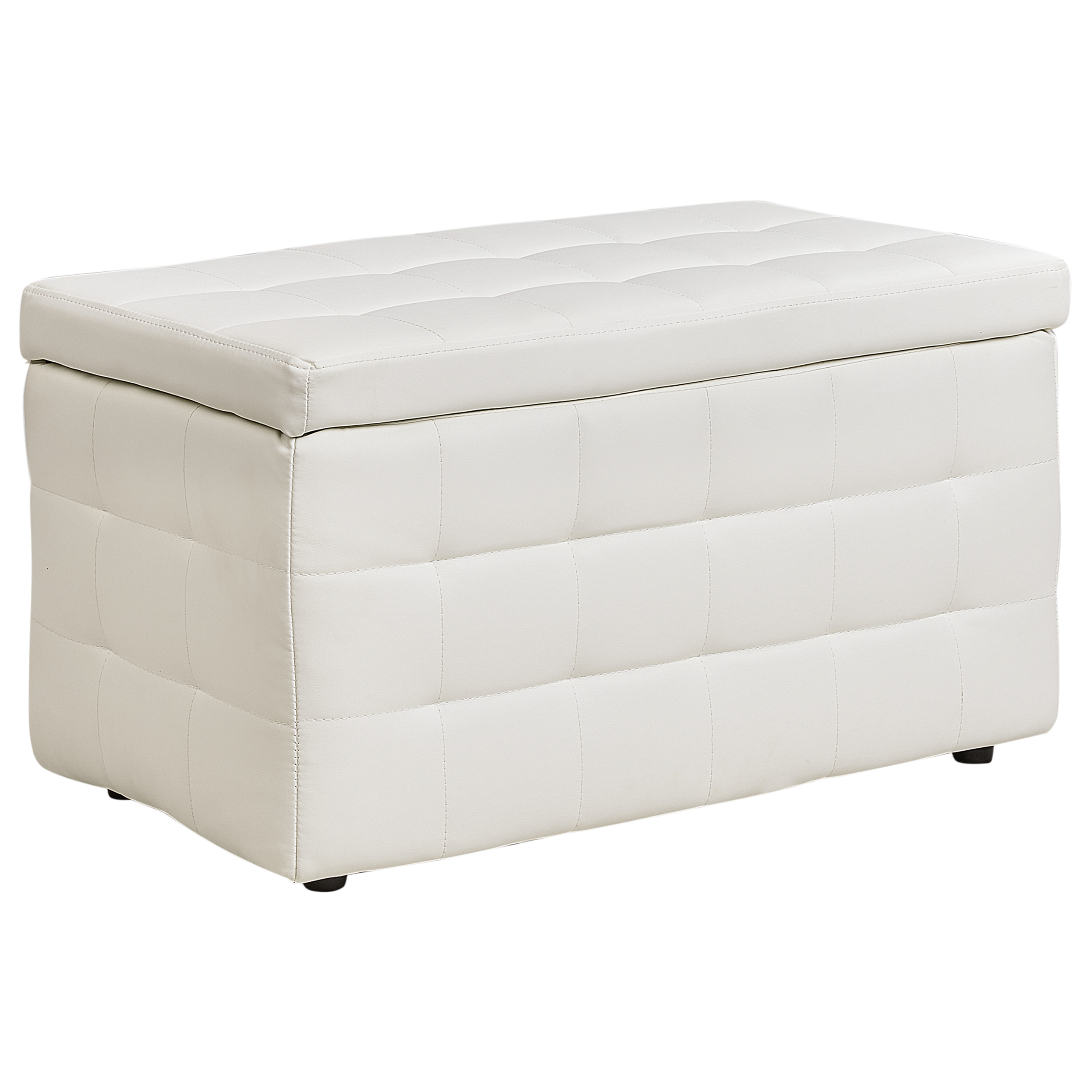 Suuri säilytysrahi MICHIGAN Keinonahka Valkoinen