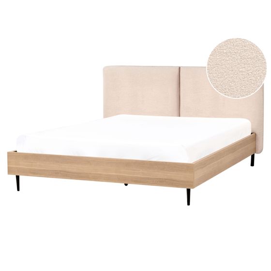 Sänky buklee LIMANTON 160 x 200 cm Beige