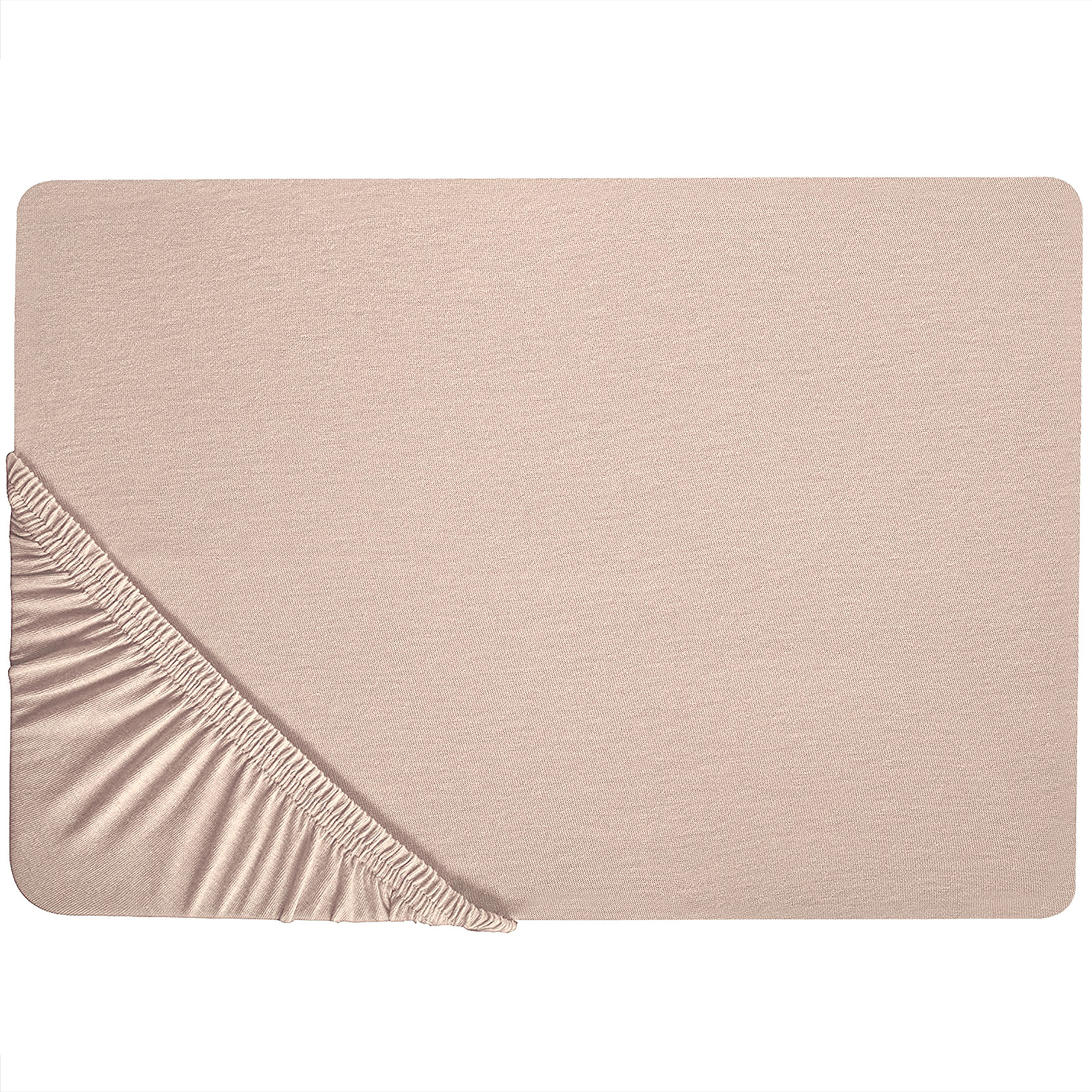Muotoonommeltu lakana HOFUF 140 x 200 cm Puuvilla Beige