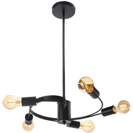 TOOLIGHT riippuvalaisin APP739-5CP Musta, 38x38x73cm