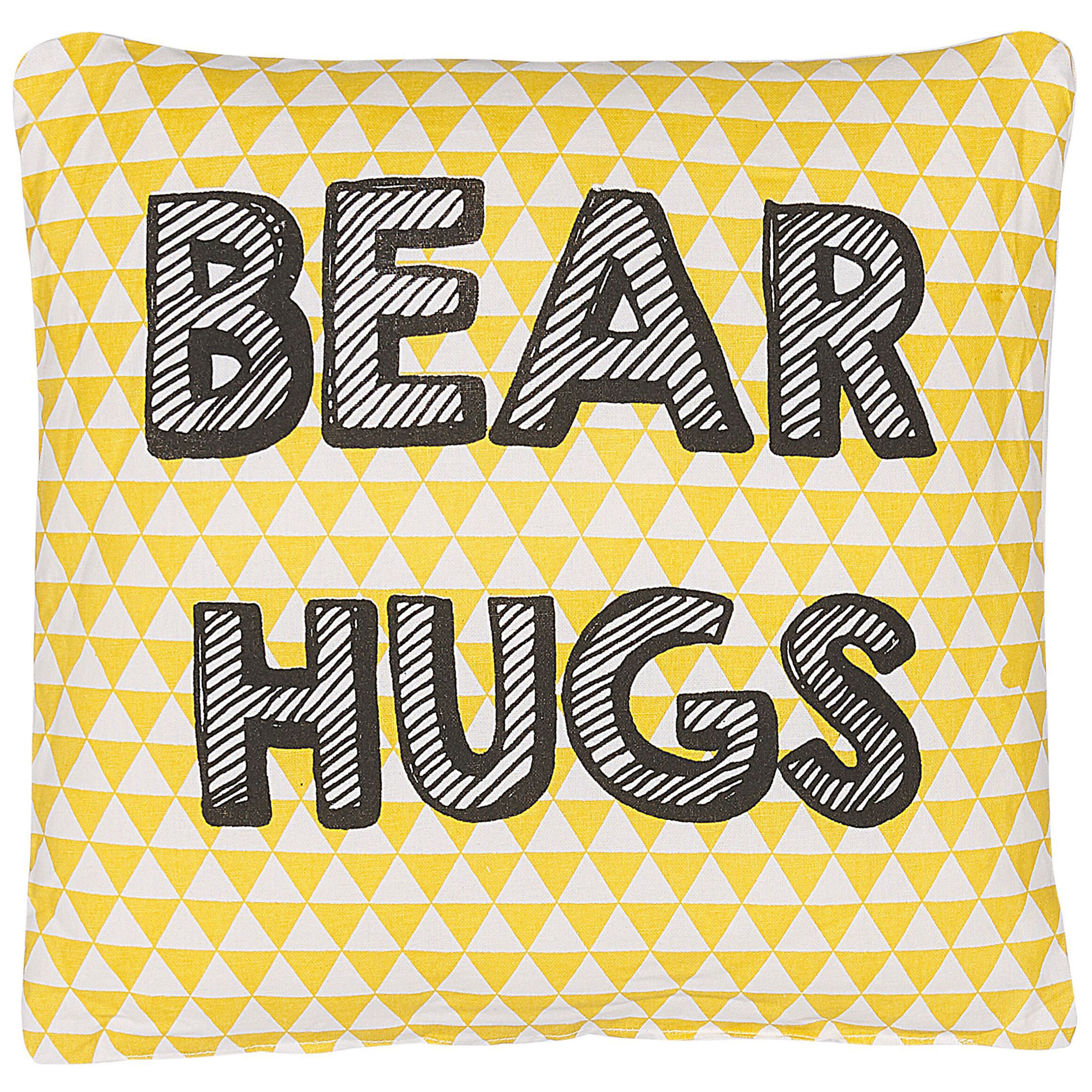 Koristetyyny RADZKOT puuvilla 40 x 40 cm Keltainen