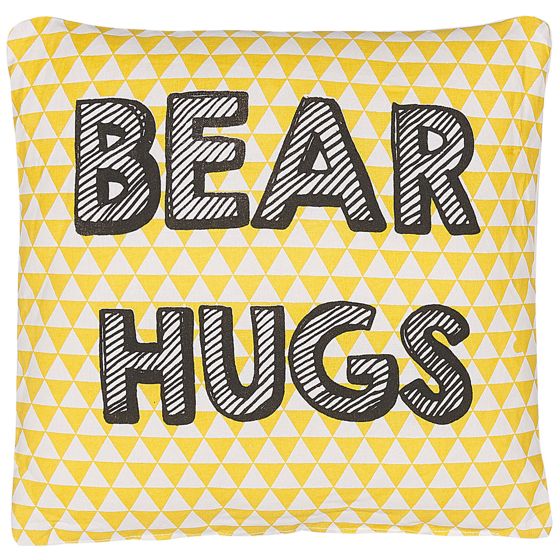 Koristetyyny RADZKOT puuvilla 40 x 40 cm Keltainen