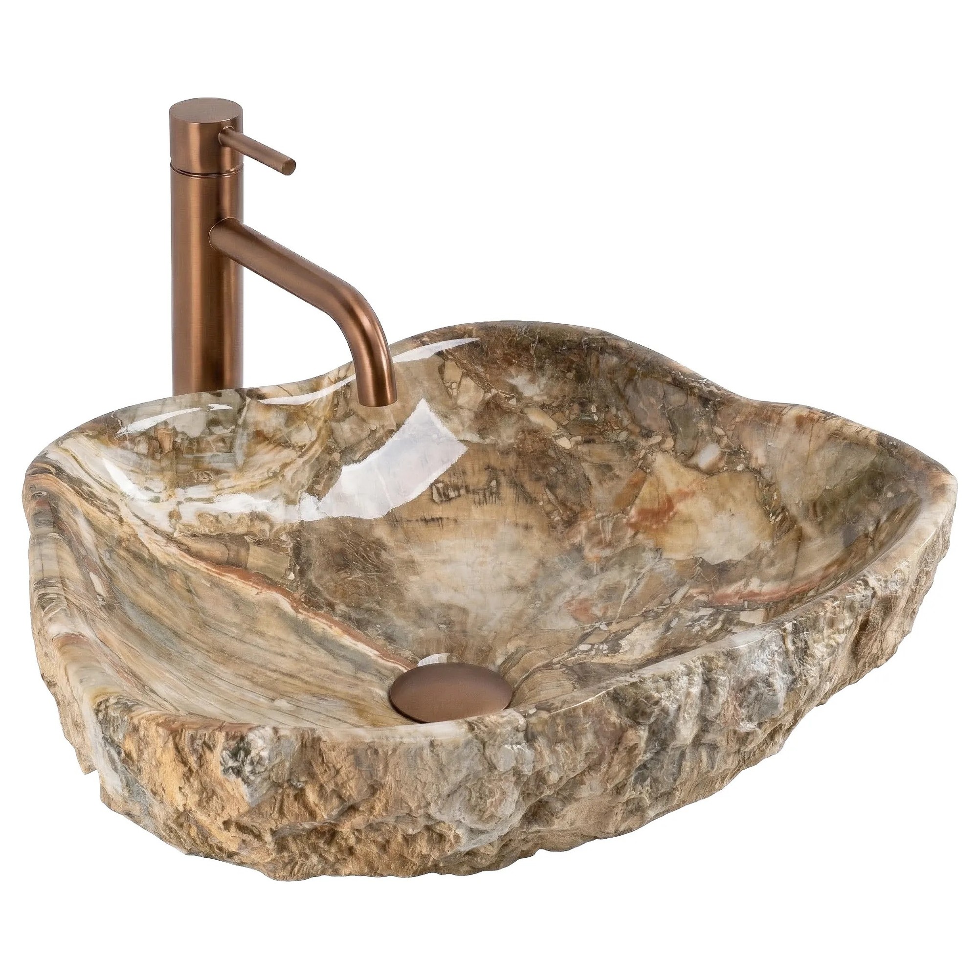 REA Tasolle Asennettava Pesuallas Isla Canyon Ruskea, 49X37X14Cm