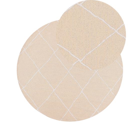 Ulkomatto GWALIOR Beige ø 120 cm