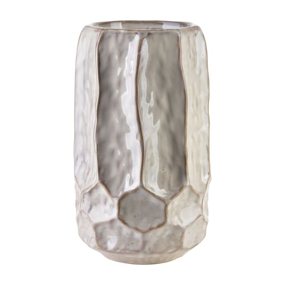 MONDEX keramiikkamaljakko, kohokuvioitu, 12 x 14 x 26 cm