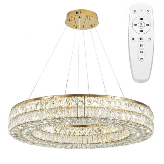 TOOLIGHT riippuva kattovalaisin LED APP1568-CP kulta, 60x60x90cm