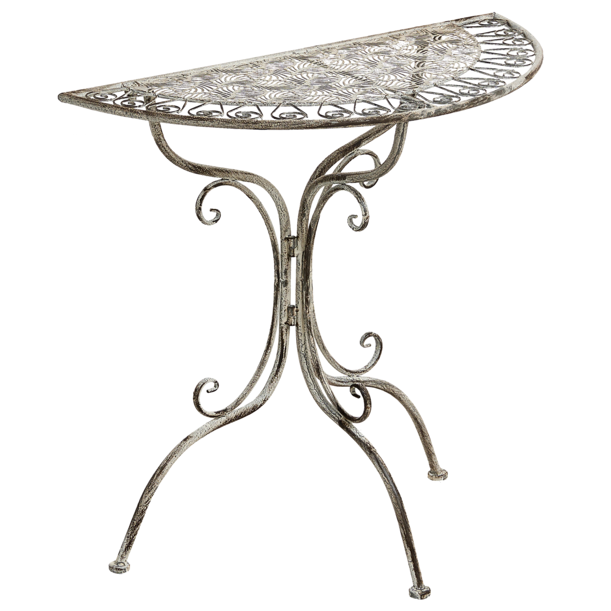 Bistropöytä NURRA  80 cm 36 cm metalli Harmaa