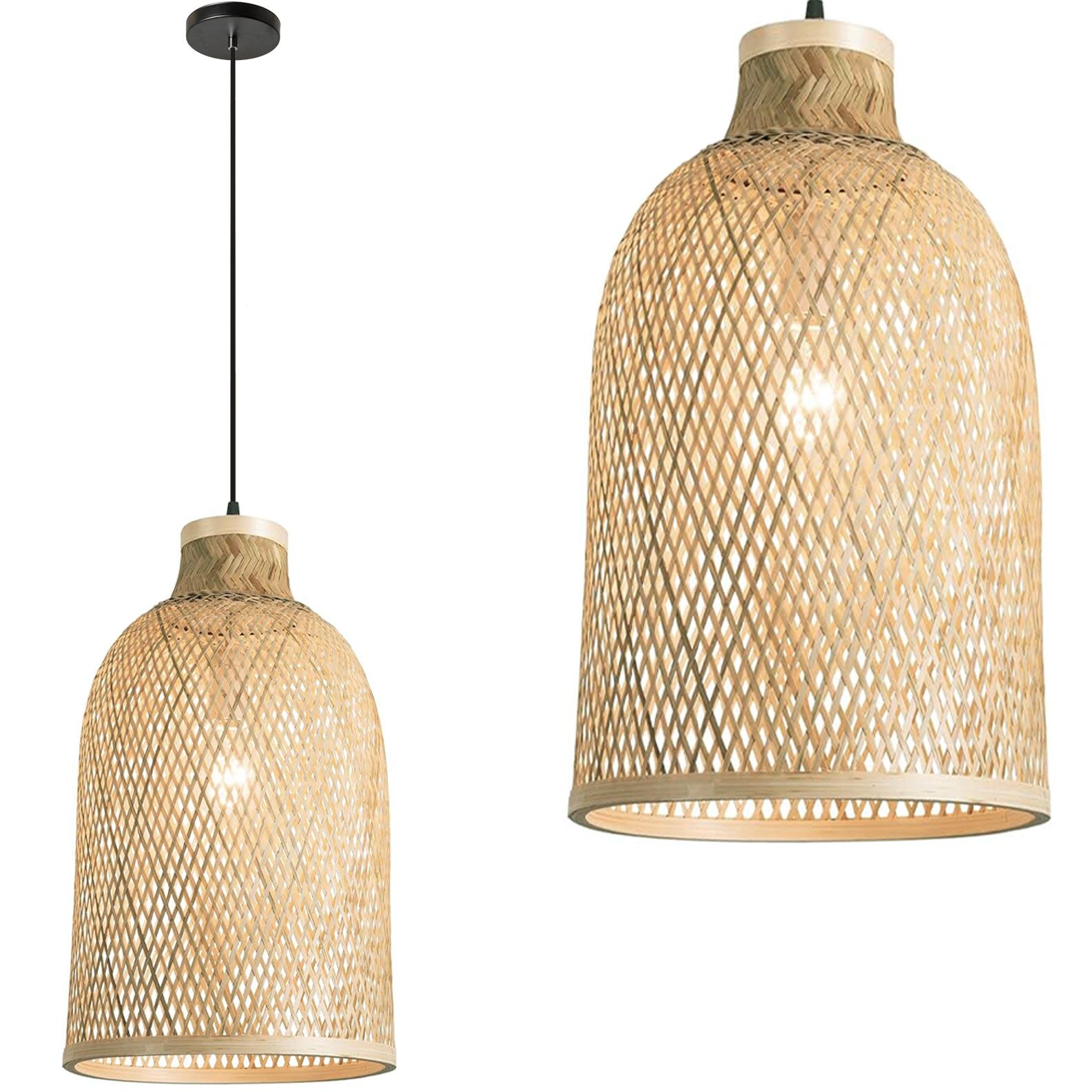 TOOLIGHT riippuva kattovalaisin APP1627-1CP BOHO beige, 51x30x136cm