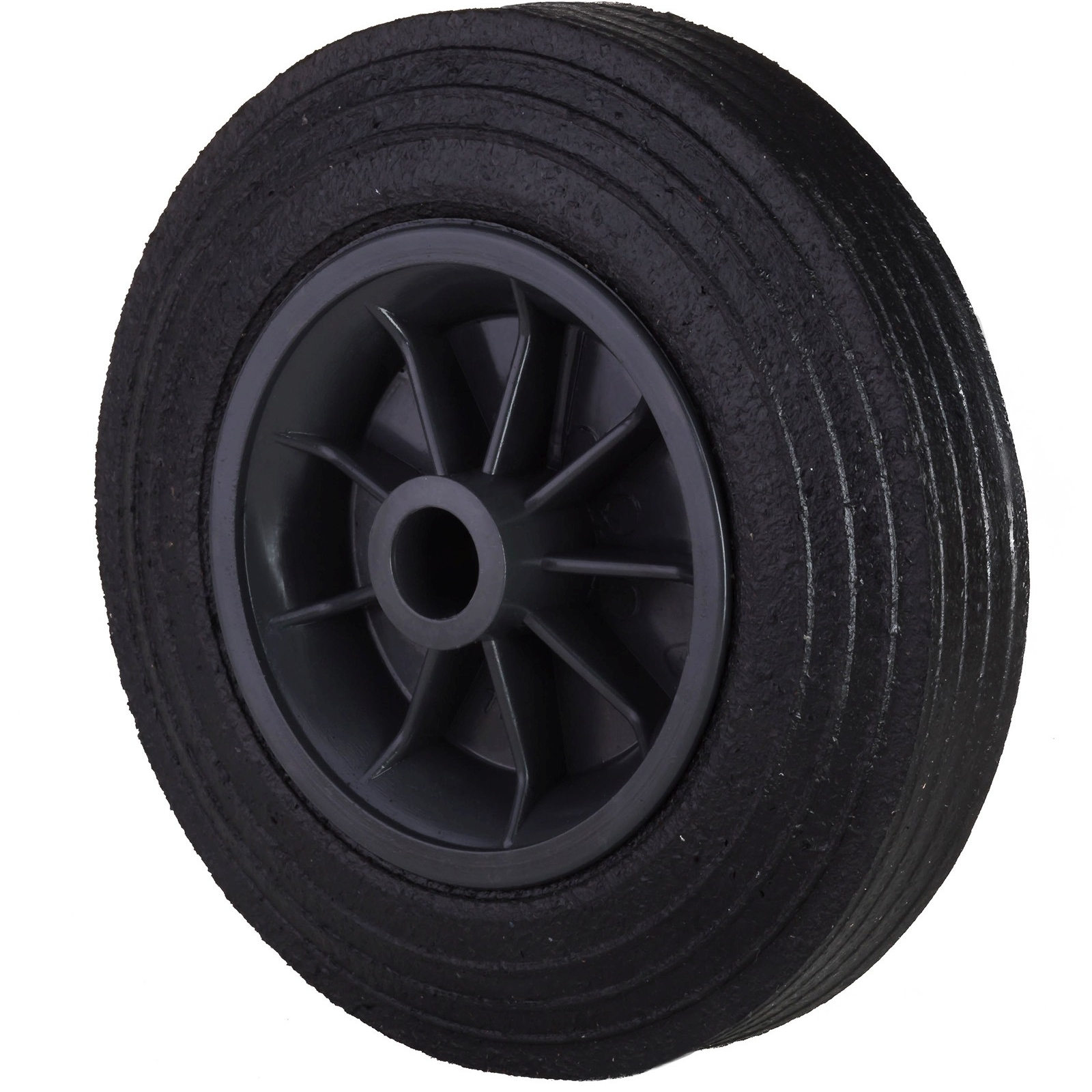 Pyörä kumiselle jäteastialle, läpipyörä, halkaisija 200 mm