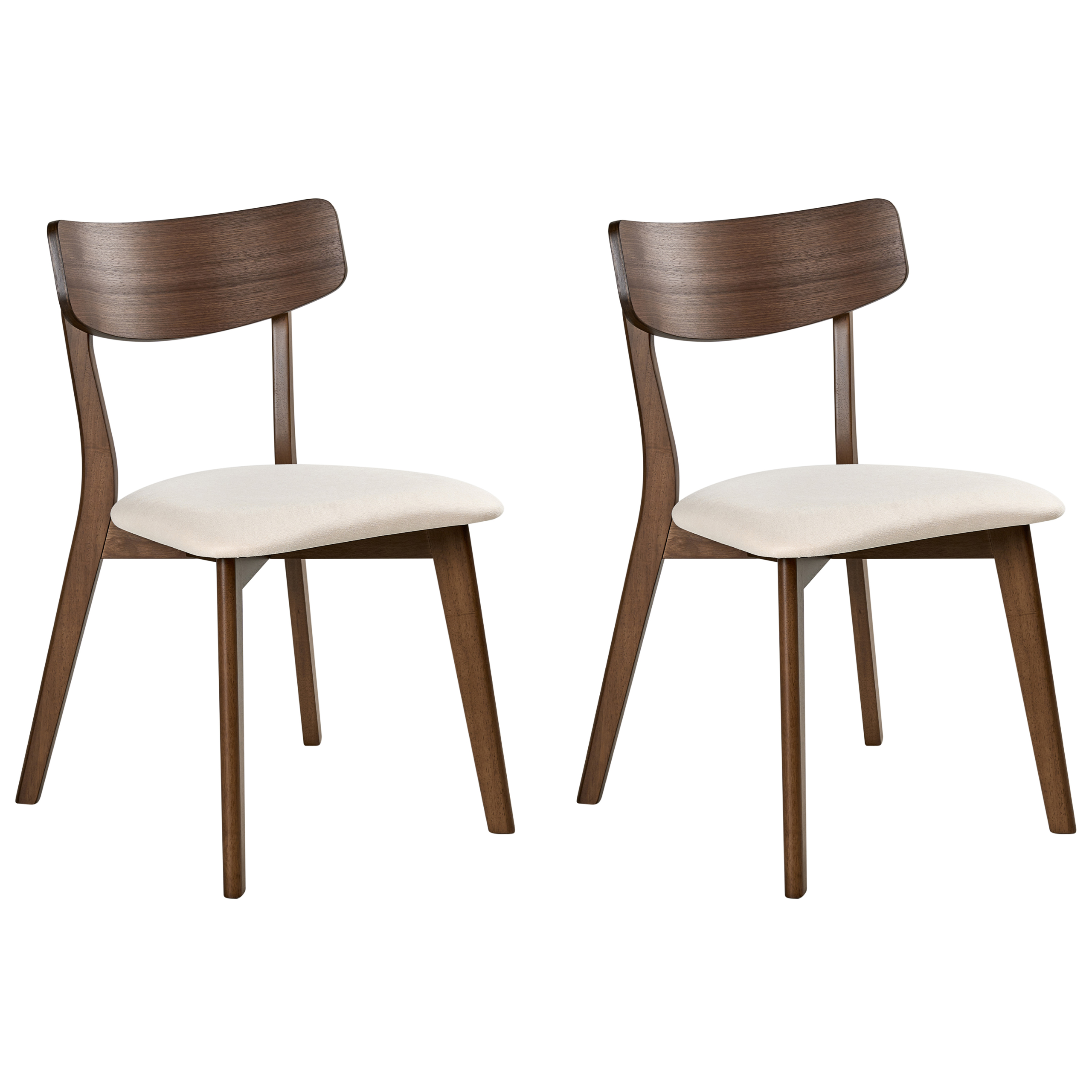 Ruokatuolisetti 2 kpl HOPE puu Luonnonvalkoinen/tummanruskea