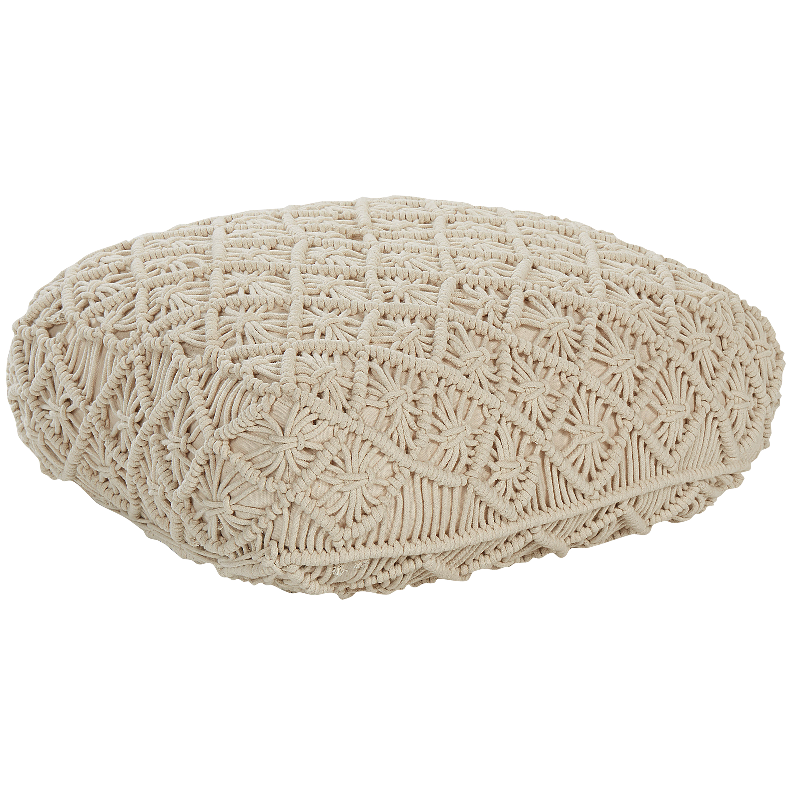 Rahi Makramee BERRECHID Puuvilla Beige