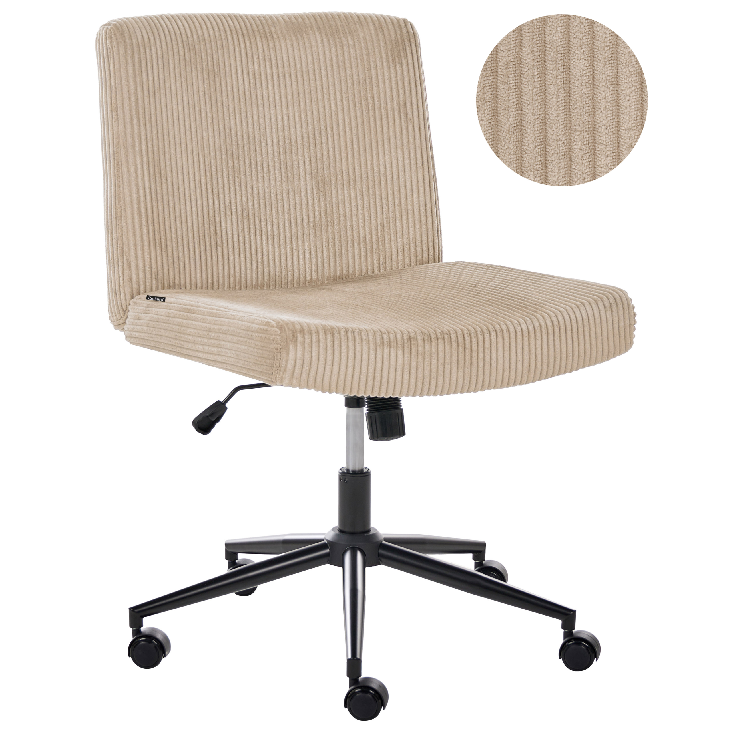 Työtuoli GEDDES Vakosametti Beige