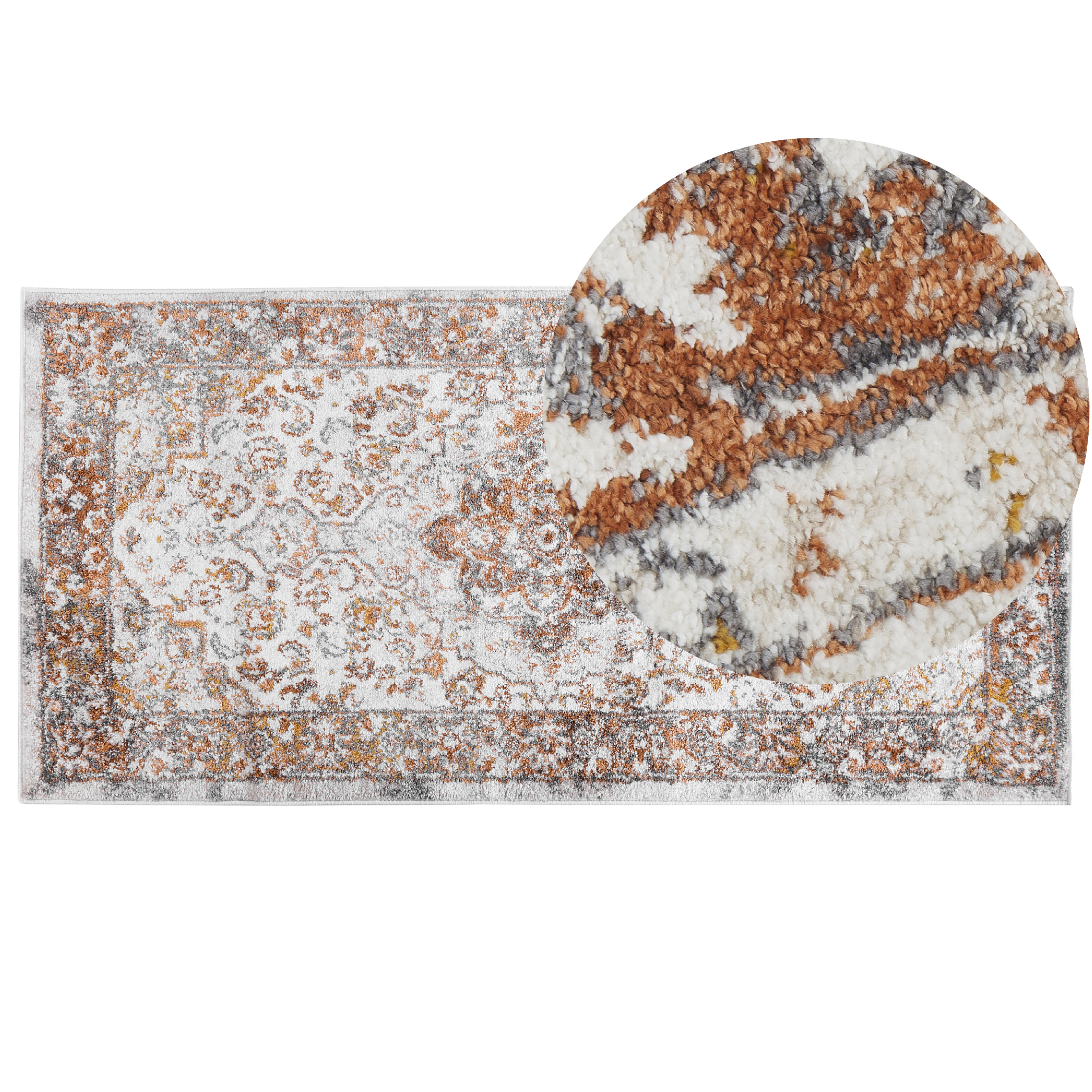 Matto VAYK Ruskea Beige 80 x 150 cm