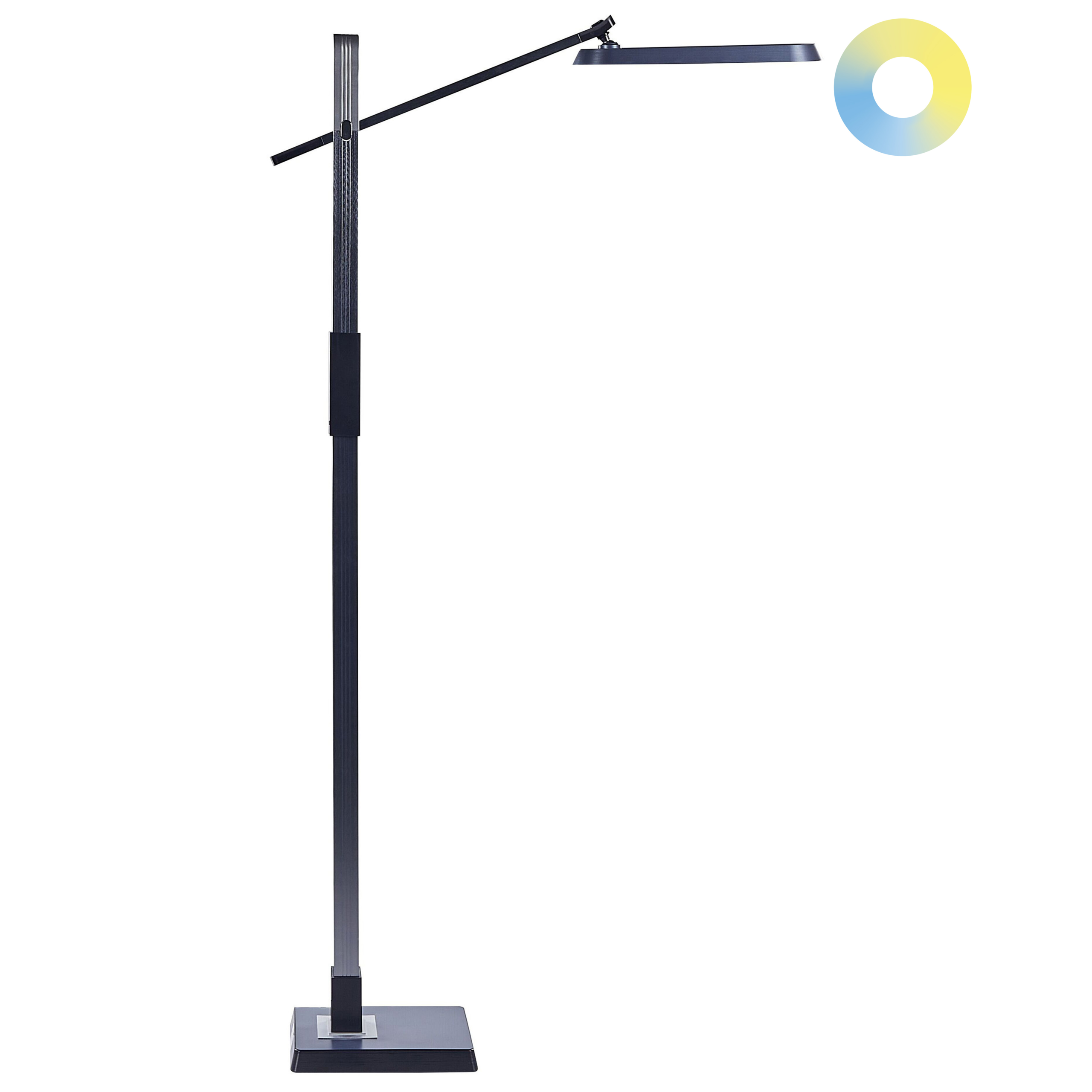 LED-lattiavalaisin AQUARIUS himmentimellä metalli Tummanharmaa