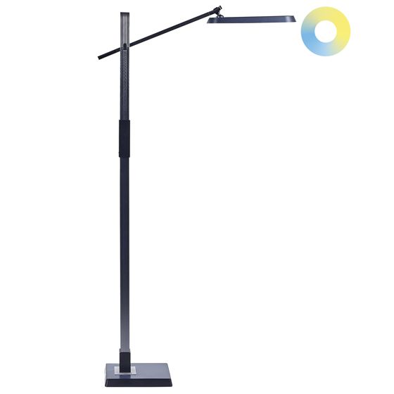 LED-lattiavalaisin AQUARIUS himmentimellä metalli Tummanharmaa